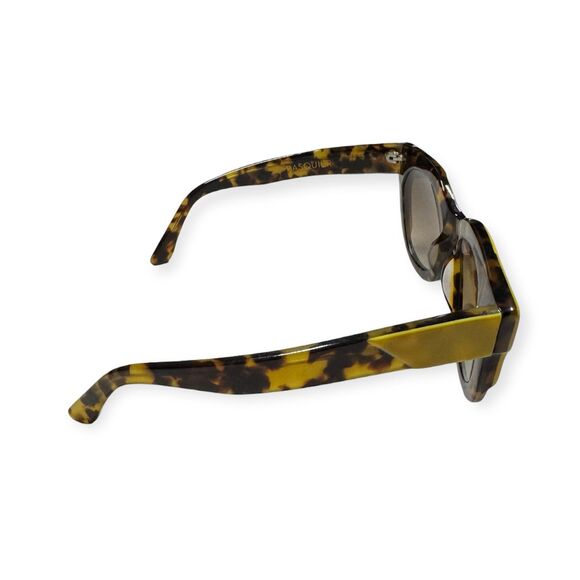 Poppy Lissiman Yellow Brown Cat Eye Sunglasses Pasquier Gradient‎ Brown Lenses